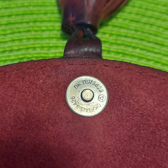 Authentic Patricia Nash Beaumont Leather Colli Clutch Wallet Burgundy - Picture 5 of 11